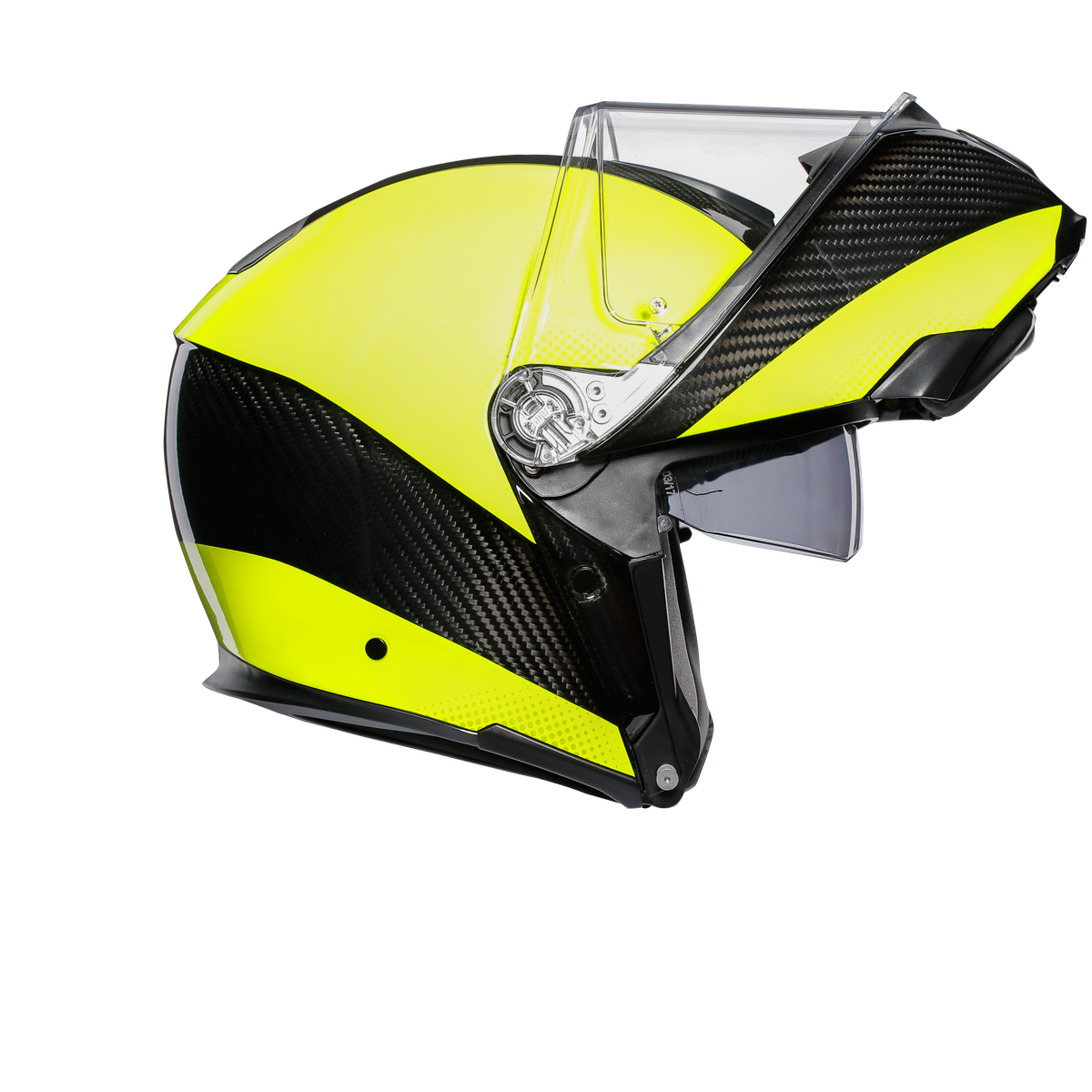 Prilba AGV SPORTMODULAR - HI VIS CARBON/YELLOW FL.