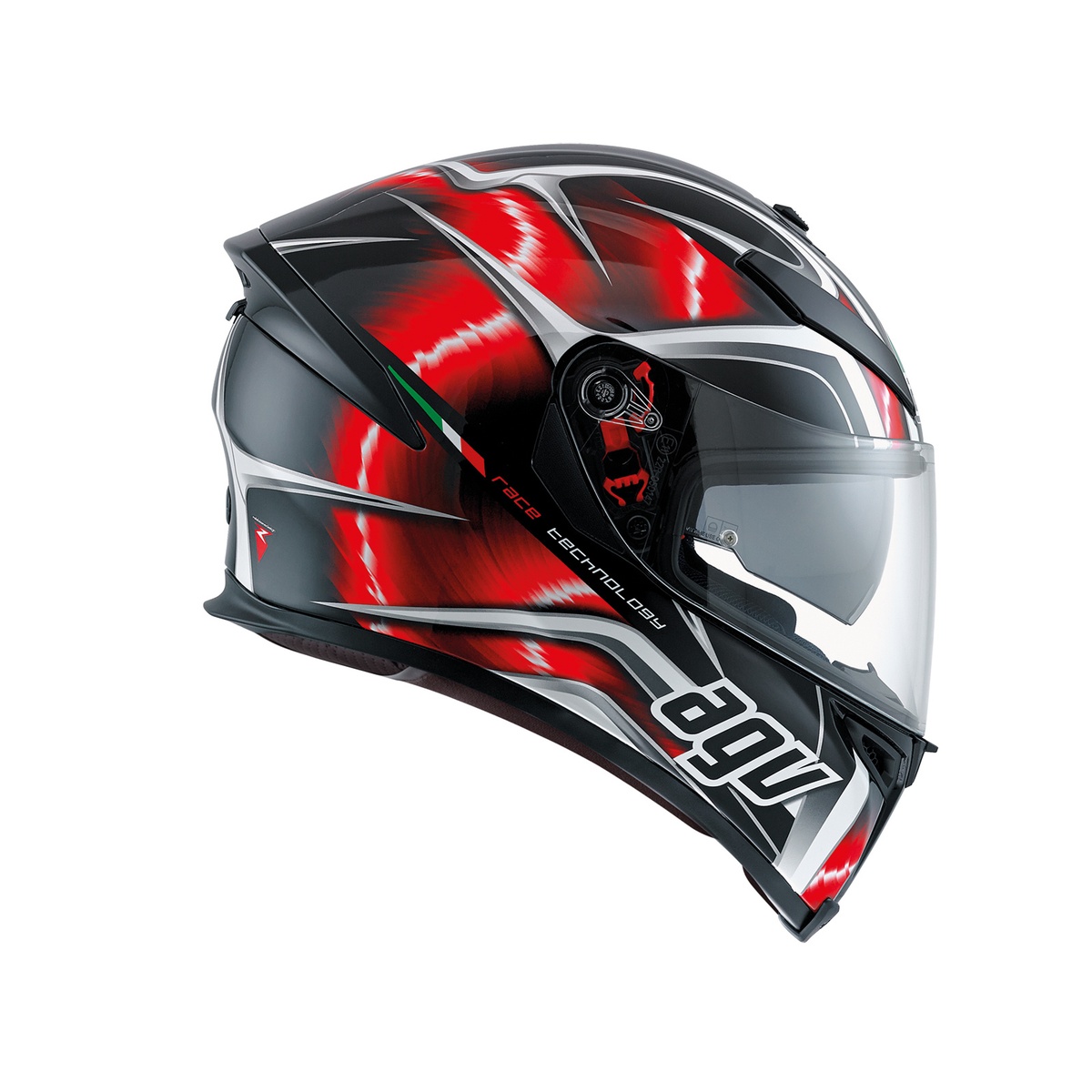 Prilba AGV K5 S Hurricane Black/Red/White