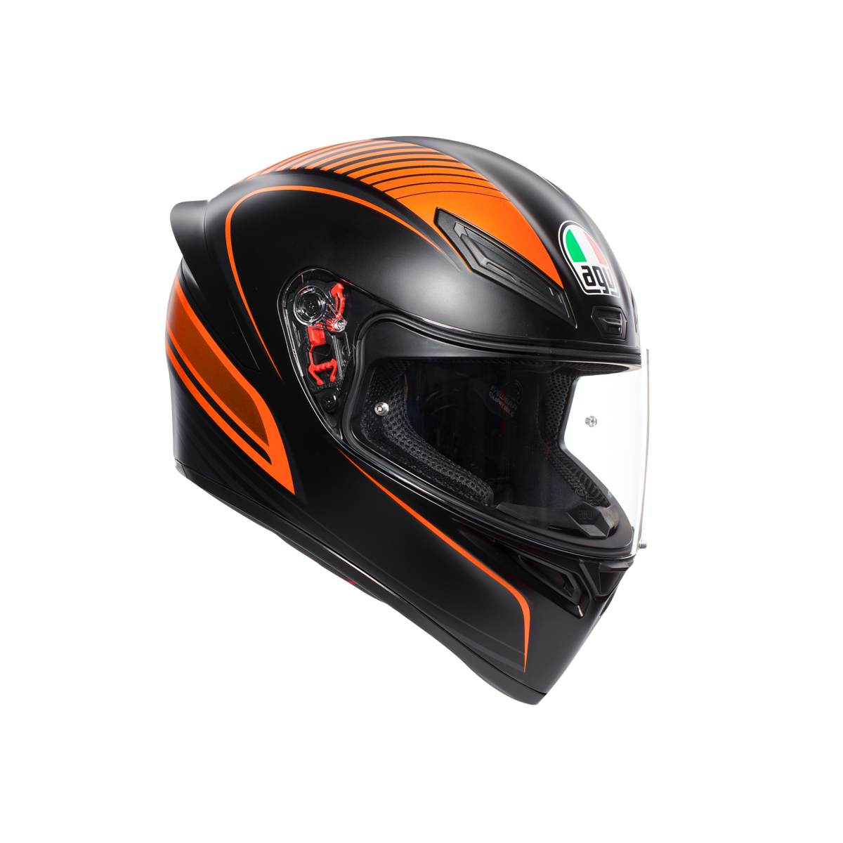 Prilba AGV K1 WARMUP MATT BLACK/ORANGE