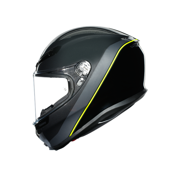 Prilba AGV K6 MINIMAL Gunmetal/Black/Yellow Fluo