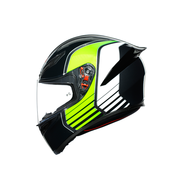 Prilba AGV K1 POWER GUNMETAL/WHITE/GREEN
