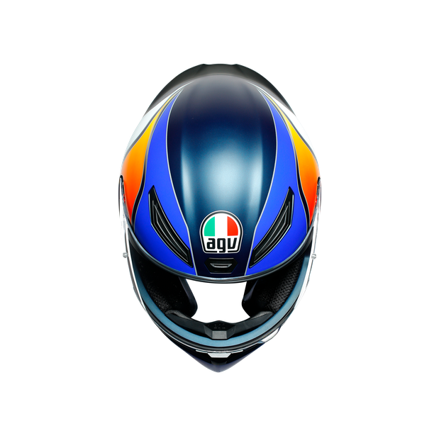 Prilba AGV K1 POWER MATT DARK BLUE/ORANGE/WHITE