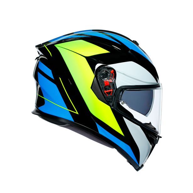 Prilba AGV K5 S CORE BLACK/CYAN/YELLOW FLUO