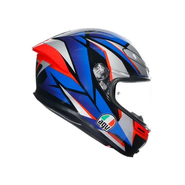 Prilba AGV K6 S SLASHCUT BLACK/BLUE/RED