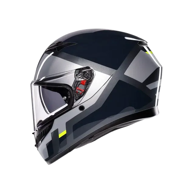 Prilba AGV K3 SHADE GREY/YELLOW FLUO