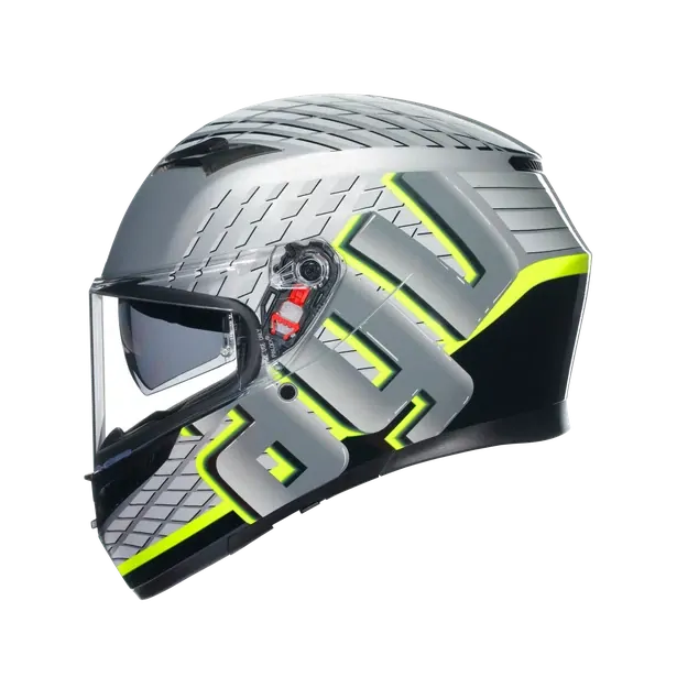 Prilba AGV K3 FORTIFY GREY/BLACK/YELLOW FLUO
