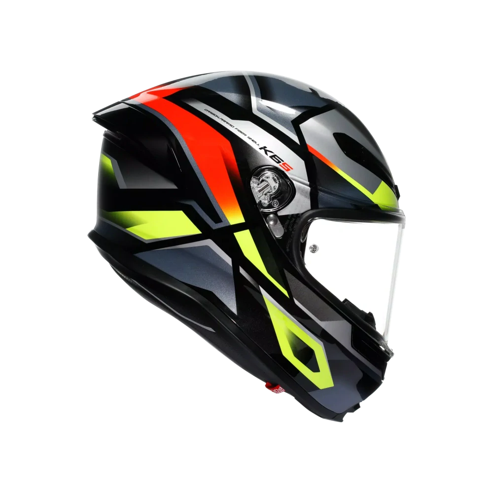 Prilba AGV K6 S E2206 - ERAZER BLACK/RED/YELLOW FLUO