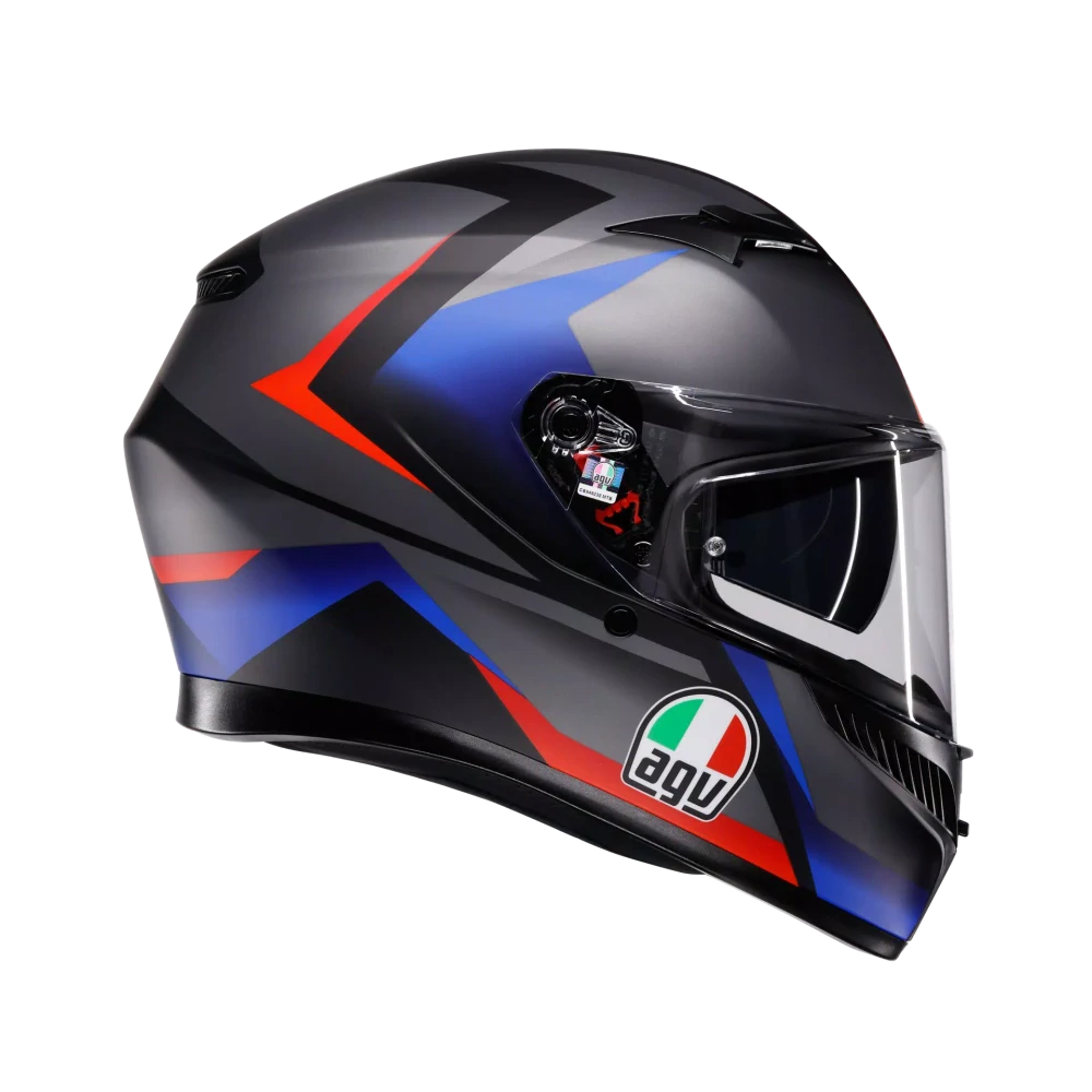 Prilba AVG K3 STRIGA MATT BLACK/BLUE/RED