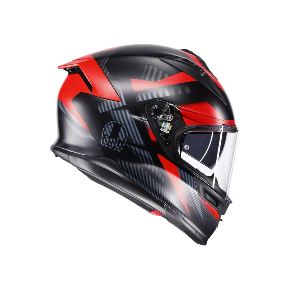 Prilba AGV K7 GLIMPSE MATT BLACK/RED