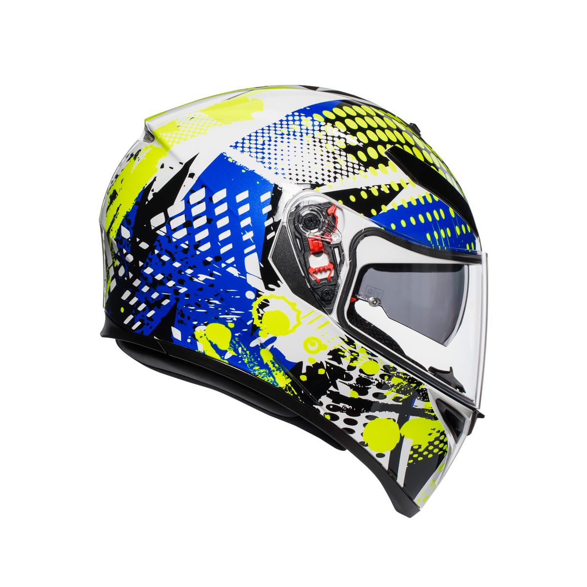 Prilba AGV K3 SV POP WHITE/BLUE/LIME