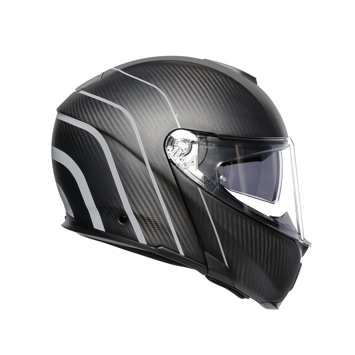 Prilba AGV SPORTMODULAR - REFRACTIVE CARBON/SILVER