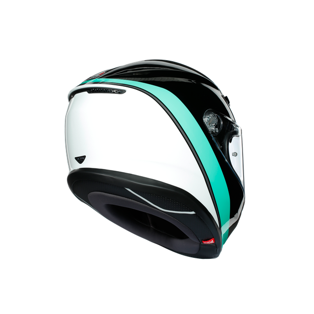 Prilba AGV K6 MINIMAL Black/Pearl White/Aqua