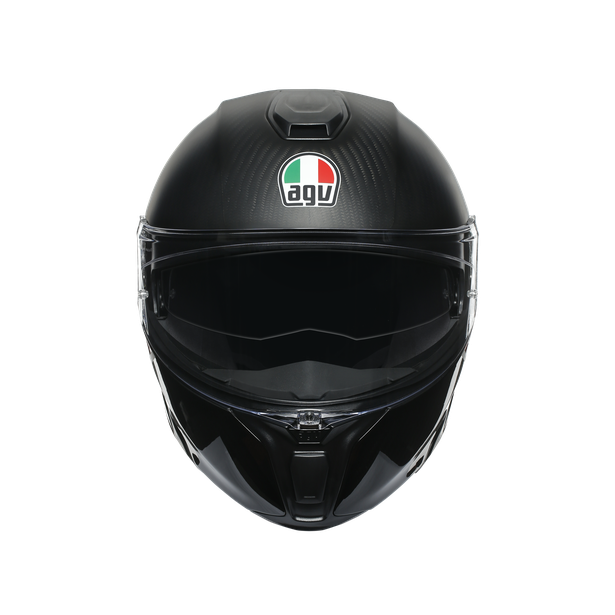 Prilba AGV SPORTMODULAR MULTI- LAYER CARBON/RED/WHITE