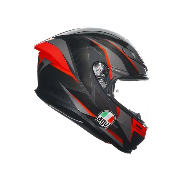 Prilba AGV K6 S SLASHCUT BLACK/GREY/RED