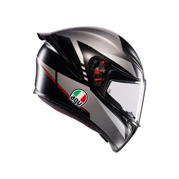 Prilba AGV K1 S LAP MATT BLACK/GREY/RED