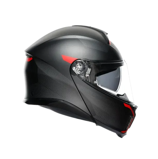 Prilba AGV TOURMODULAR FREQUENCY MATT GUNMETAL/RED