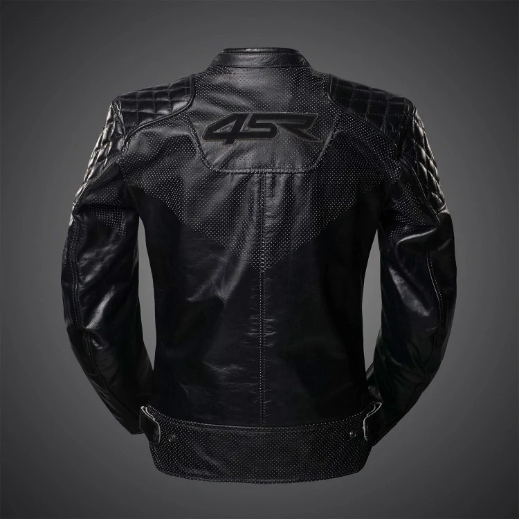 Kožená bunda 4SR Scrambler Petroleum II