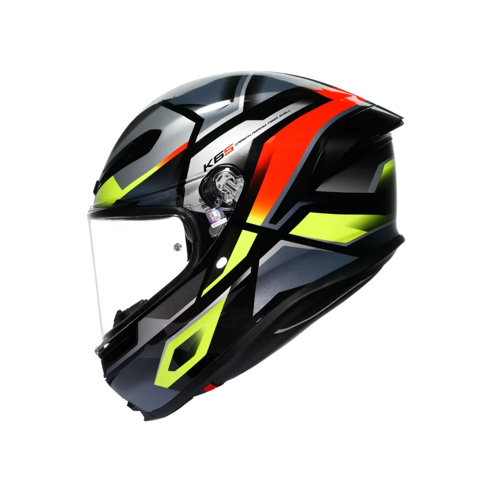 Prilba AGV K6 S E2206 - ERAZER BLACK/RED/YELLOW FLUO