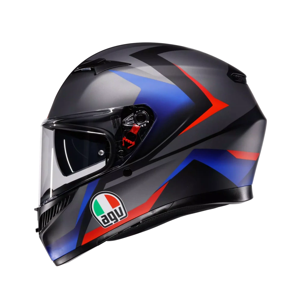 Prilba AVG K3 STRIGA MATT BLACK/BLUE/RED