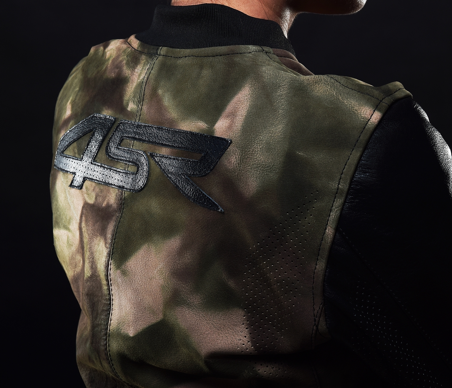 Dámska kožená bunda 4SR Bomber Camo Lady