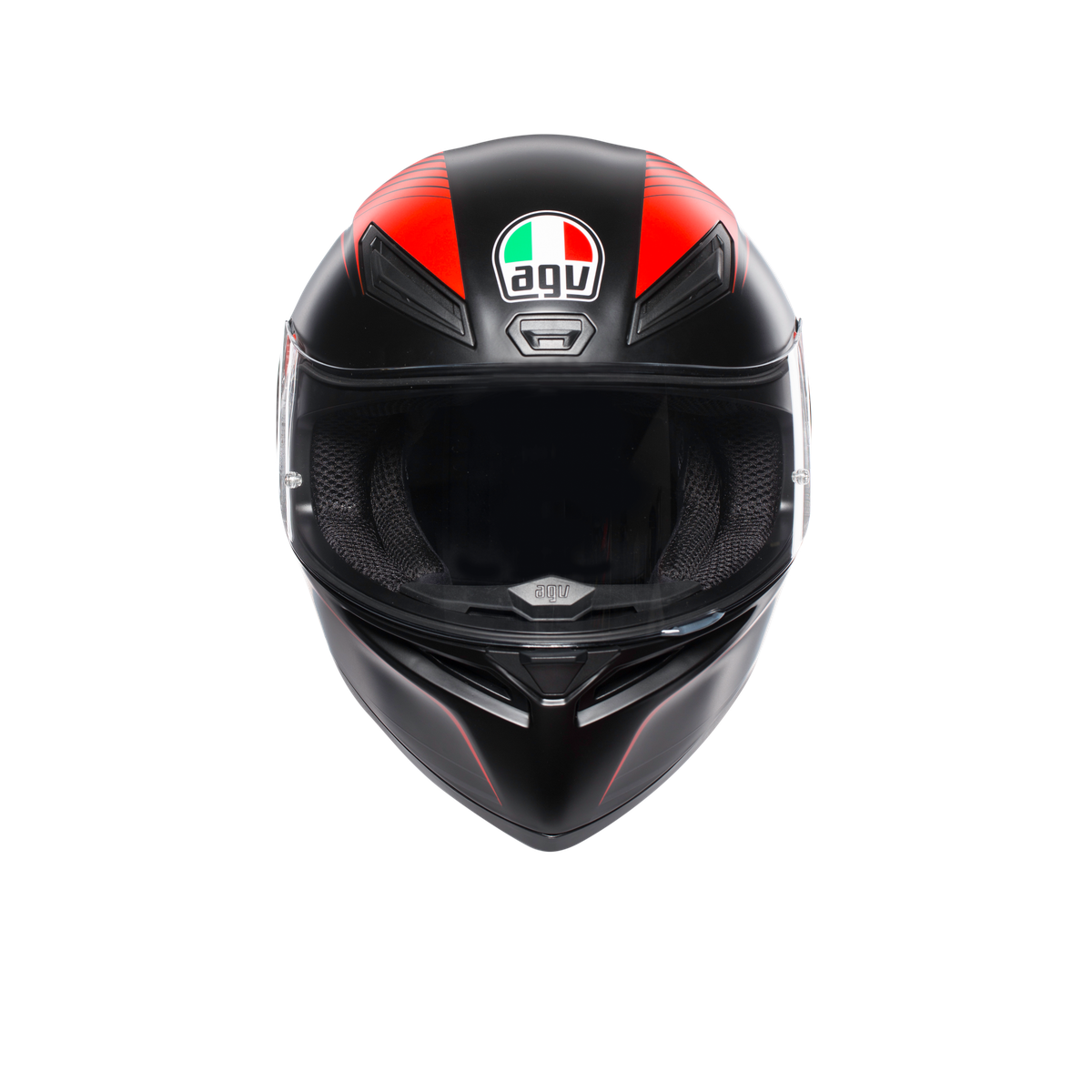 Prilba AGV K1 WARMUP MATT BLACK/RED