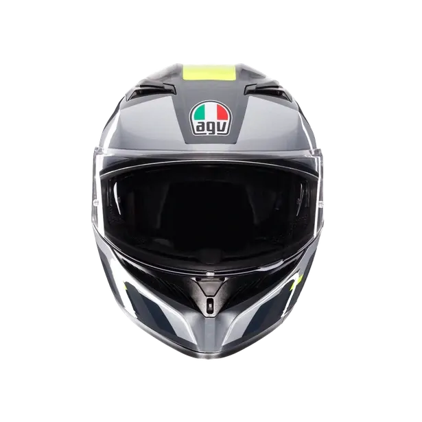 Prilba AGV K3 SHADE GREY/YELLOW FLUO