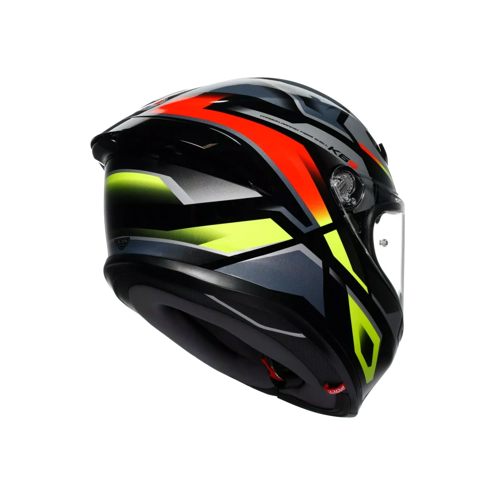 Prilba AGV K6 S E2206 - ERAZER BLACK/RED/YELLOW FLUO