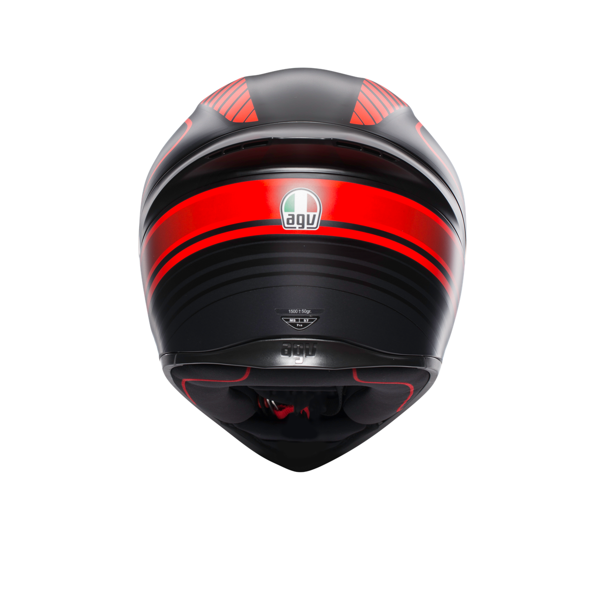 Prilba AGV K1 WARMUP MATT BLACK/RED