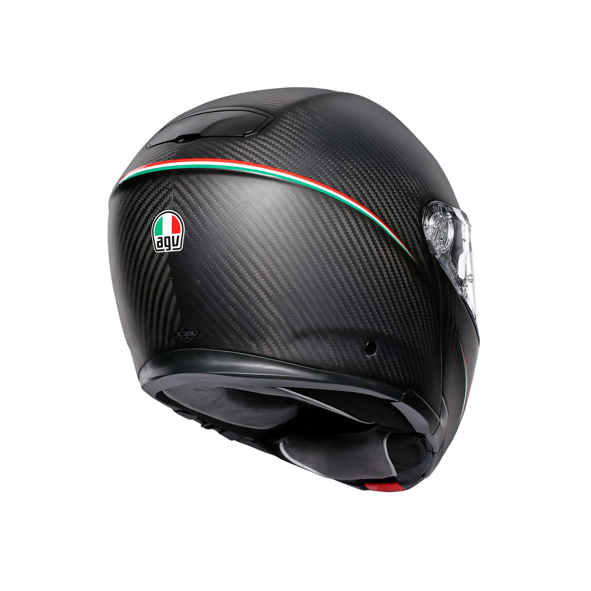 Prilba AGV SPORTMODULAR TRICOLORE MATT CARBON/ITALY.