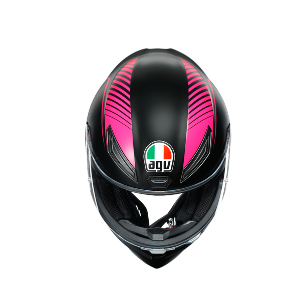 Prilba AGV K1 WARMUP MATT BLACK/PINK