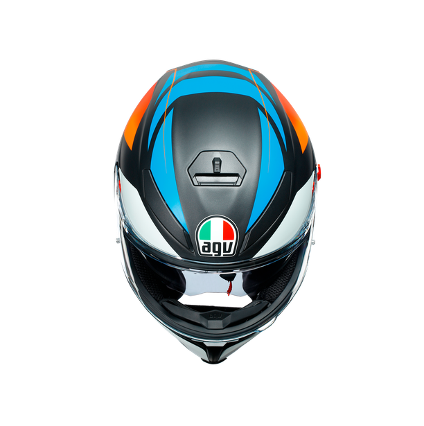 Prilba AGV K5 S CORE MATT BLACK/BLUE/ORANGE