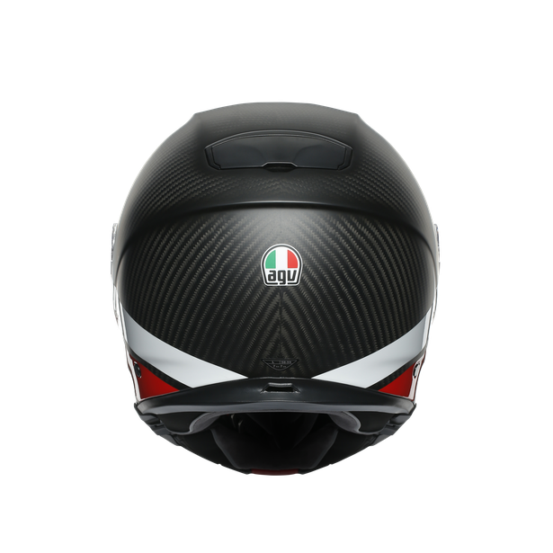 Prilba AGV SPORTMODULAR MULTI- LAYER CARBON/RED/WHITE