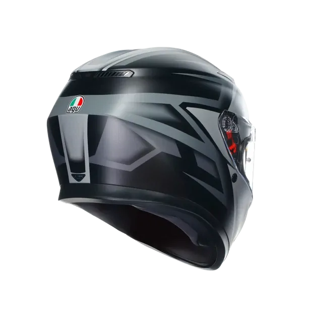 Prilba AGV K3 COMPOUND MATT BLACK/GREY