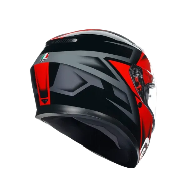 Prilba AGV K3 COMPOUND BLACK/RED