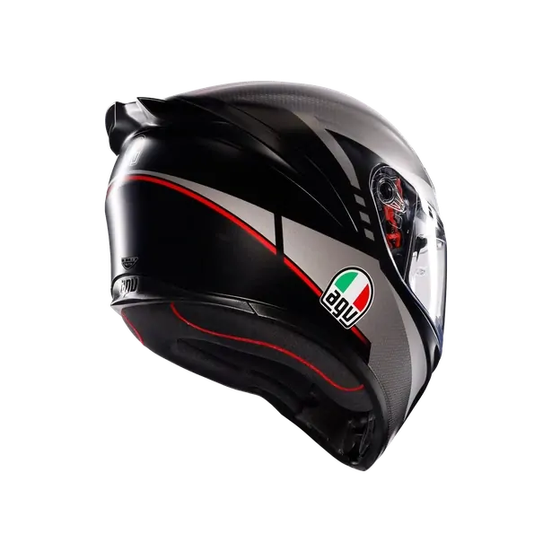 Prilba AGV K1 S LAP MATT BLACK/GREY/RED