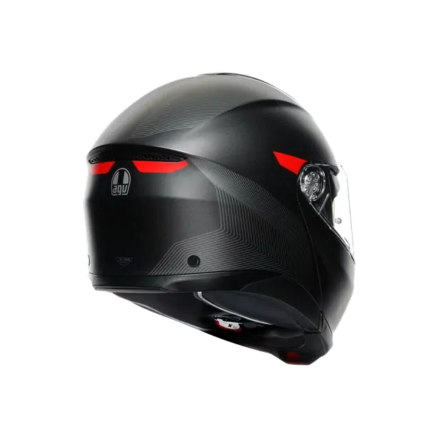Prilba AGV TOURMODULAR FREQUENCY MATT GUNMETAL/RED