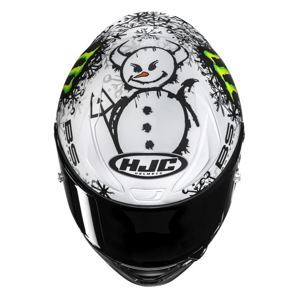 Prilba HJC RPHA1 V2 CARBON SNOW DIABLO MC10SF