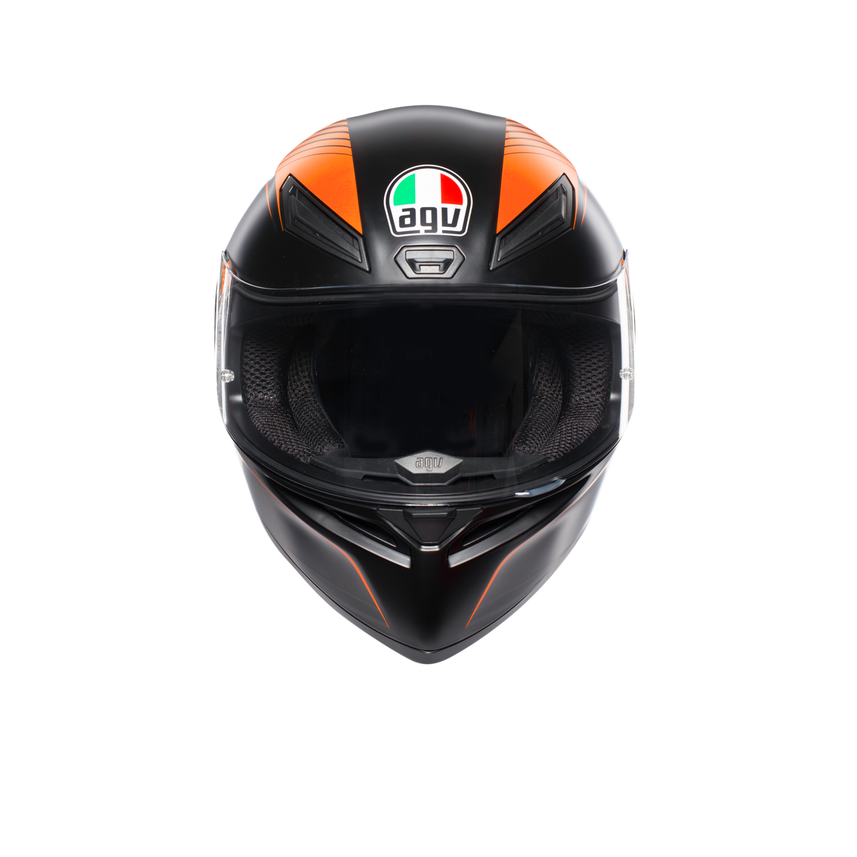 Prilba AGV K1 WARMUP MATT BLACK/ORANGE