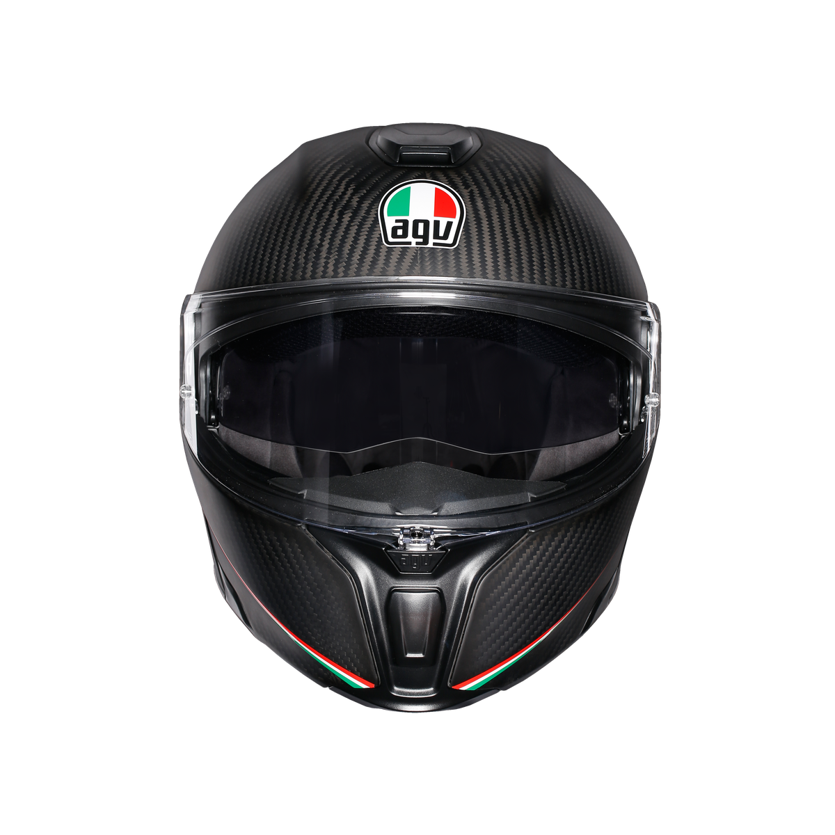Prilba AGV SPORTMODULAR TRICOLORE MATT CARBON/ITALY.