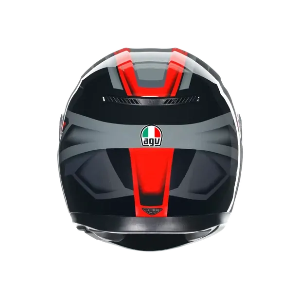 Prilba AGV K3 COMPOUND BLACK/RED