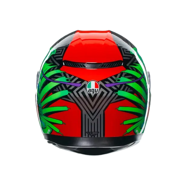 Prilba AGV K3 KAMALEON BLACK/RED/GREE