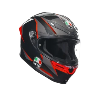 Prilba AGV K6 S SLASHCUT BLACK/GREY/RED