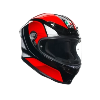 Prilba AGV K6 S HYPHEN BLACK/RED/WHITE