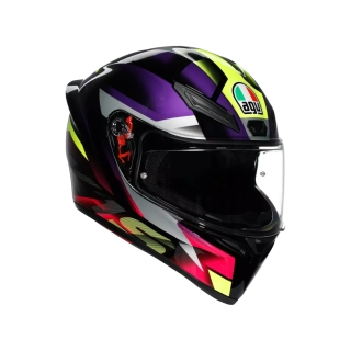Prilba AGV K1 S E2206 - FASTLAP BLACK/PURPLE/PINK