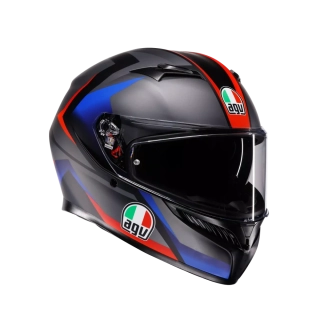 Prilba AVG K3 STRIGA MATT BLACK/BLUE/RED