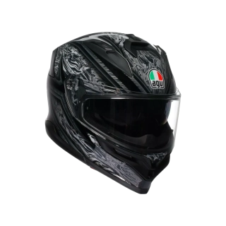 Prilba AGV K7 DAMASCUS BLACK/SILVER
