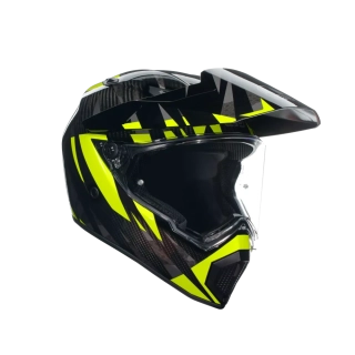 Prilba AGV AX9 STEPPA CARBON/GREY/YELLOW FLUO