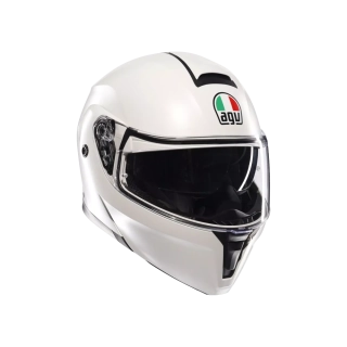Prilba AGV Streetmodular MONO MATT BLACK MATERIA WHITE
