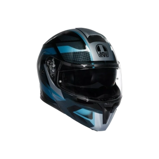 Prilba AGV Streetmodular LEDRO MATT BLACK/POWDER BLUE