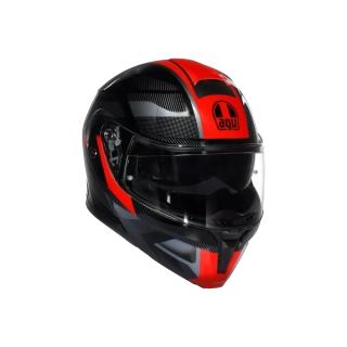 Prilba AGV Streetmodular LEDRO BLACK/RED